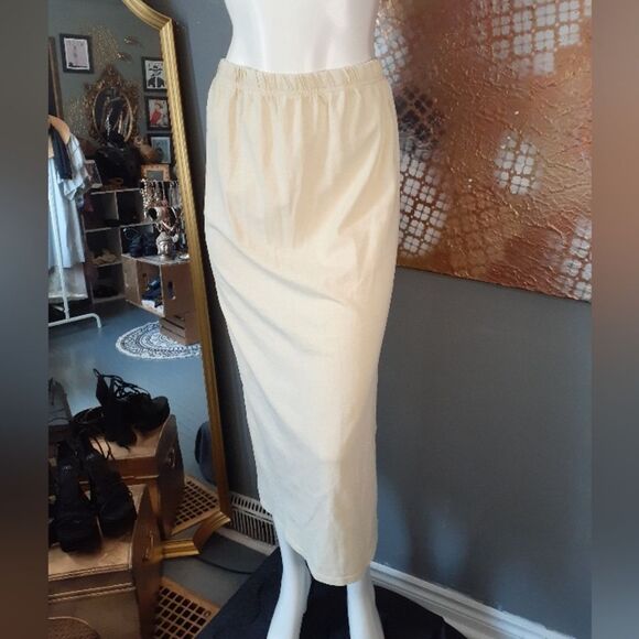 Zara NWT 100% Cotton Butter Yellow Maxi Skirt - Picture 12 of 12
